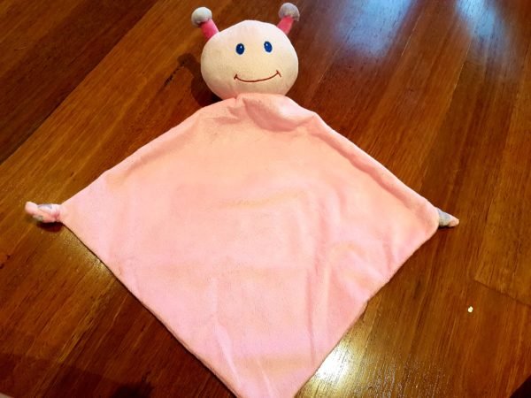 Pink Ladybug Security blanket